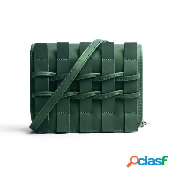 Green Fashion Plain Crossbody Bag