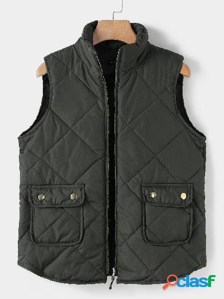 Greyish green High Neck Sleeveless Gilet Outfit