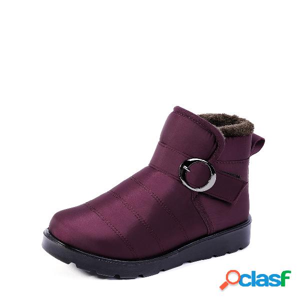 Purple Waterproof Antiskid Warm Snow Boots
