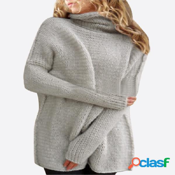 Splitting Pullover Knitted Loose Jumper