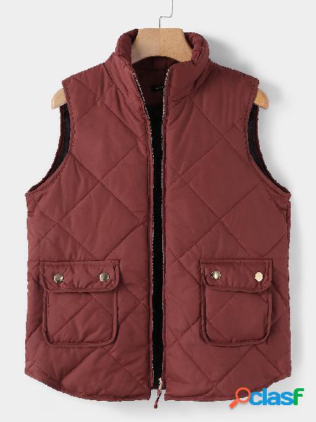 Bordeaux High Neck Sleeveless Gilet Outfit