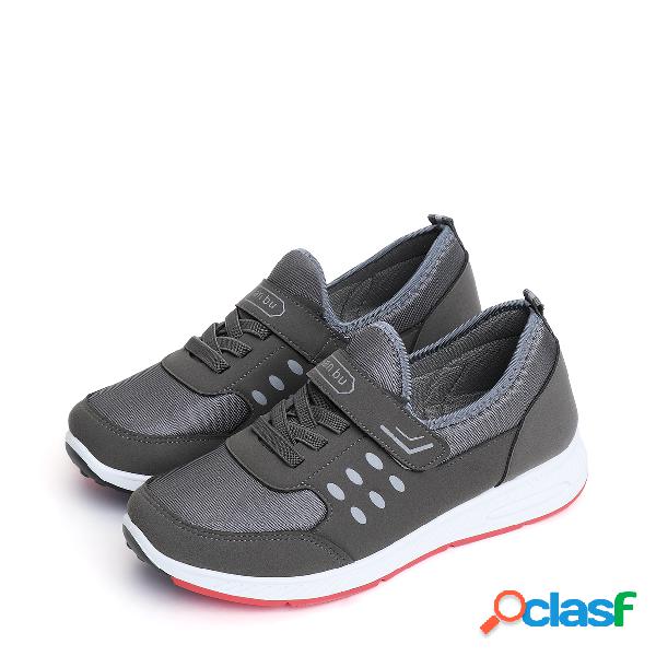 Grey Casual Breathable Round Toe Slip On Shoes