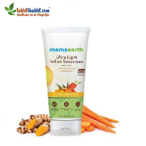 Mamaearth Ultra Light Indian Sunscreen Lotion SPF50 at