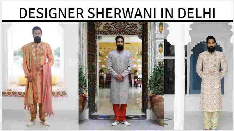 Best Online Sherwani designer for groom in Delhi