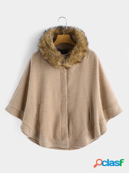 Light Khaki Cape with Removable Collar