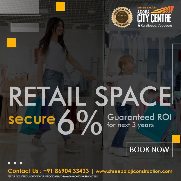Retail spaces start from 358 sq ft