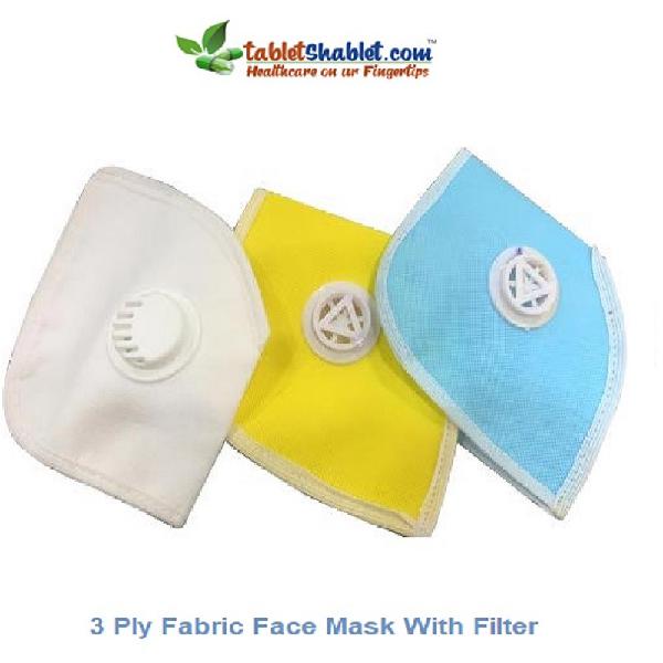 3 Ply Fabric Face Mask With Filter Online at Tabletshablet