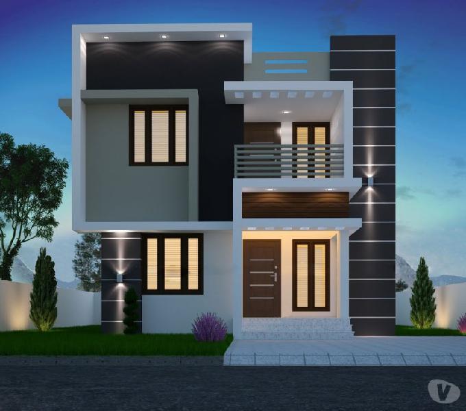 3 BHK villa with 4 cents of land at offer price