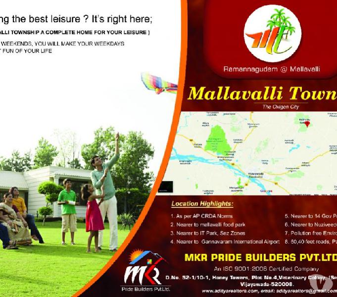 low cost open plots for sale at mallivalli