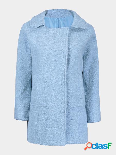 Blue Double Breasted Coat