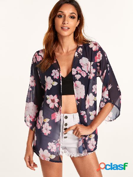 Random Floral Print Beachwear