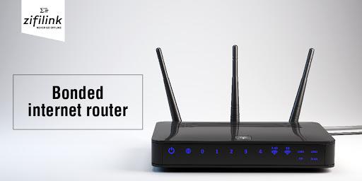 Bonded internet router highspeed internet connection