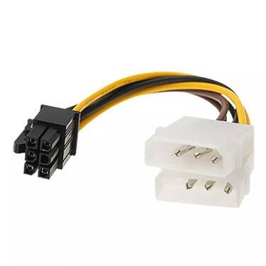 2x Molex TO 6 Pin PCI Express Power Adapter Cable for Graphi