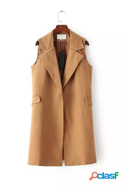 Khaki Longline Gilet
