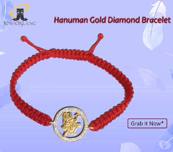 Hanuman Gold Diamond Bracelet