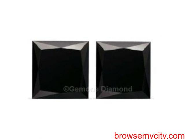 Princess-Cut Black Diamond 10% OFF Online Sale OFFER