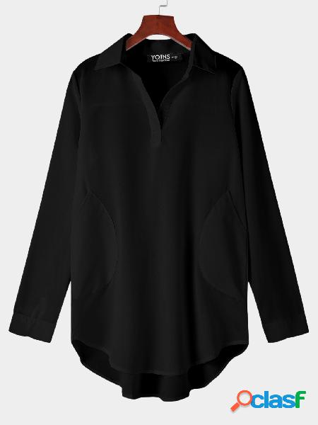 Black Chiffon Dress With Irregular Hem