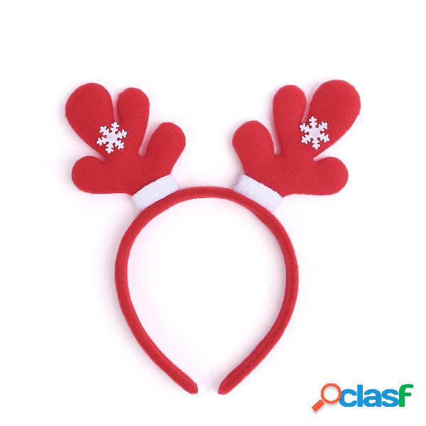 Red Antlers Christmas Headband