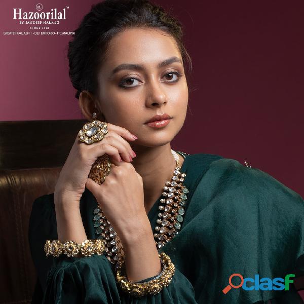 Hazoorilal diamond jewellery is one of the finest in Delhi.