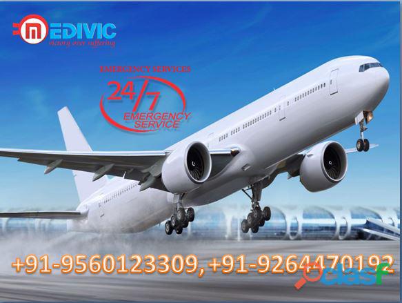 Available 24/7 Hour Medivic Aviation Air Ambulance in Delhi