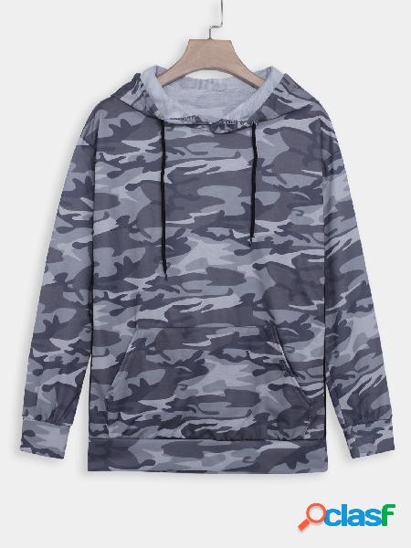 Camo Long Sleeves Hoodie