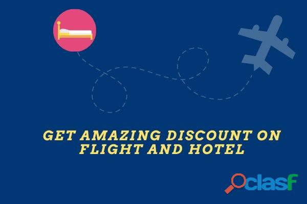 Get amazing discount on flight and hotel
