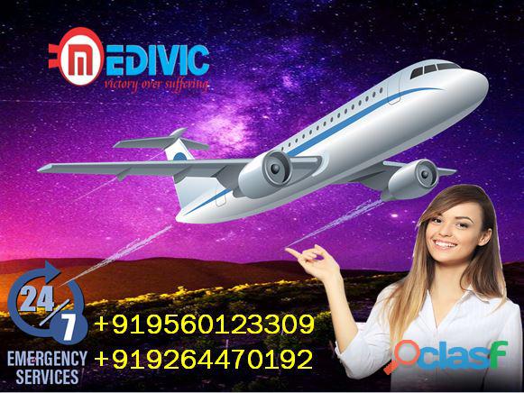 Pick Hi Quality Air Ambulance in Bhopal with MBBS Doctor