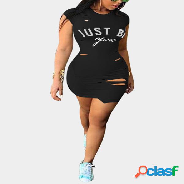 Black Cut-out Bodycon Mini Dress