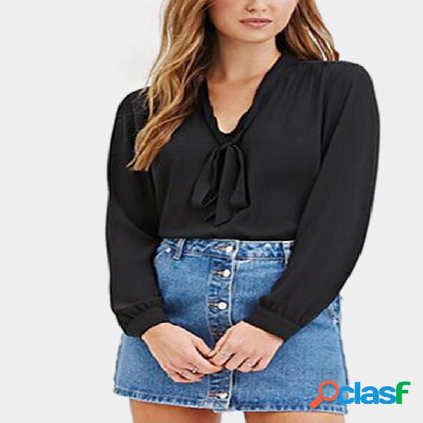 See-through Pleats Back Straps Front Blouse