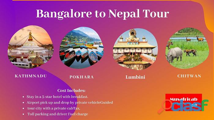 Bangalore to Nepal Tour Packages
