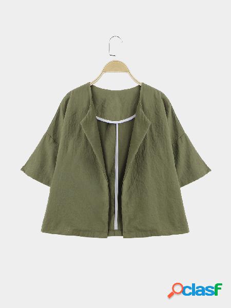 Army Green Easy-matched Half Sleeves Coat