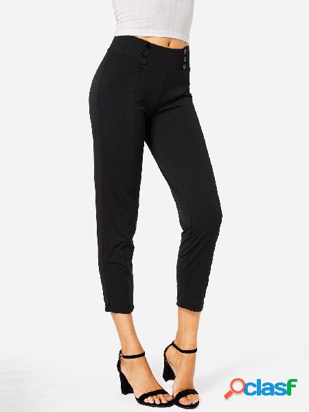 Black Bodycon Low Waist Pencil Trousers