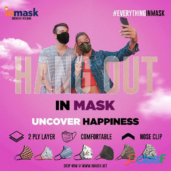 Choose a designer face mask from InMask