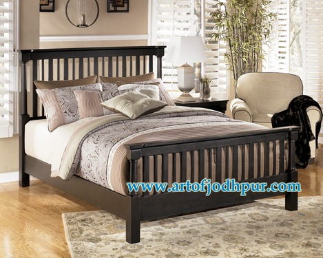 Furniture online mango wood double bed