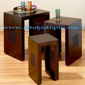 Furniture online sheesham wood nest Table