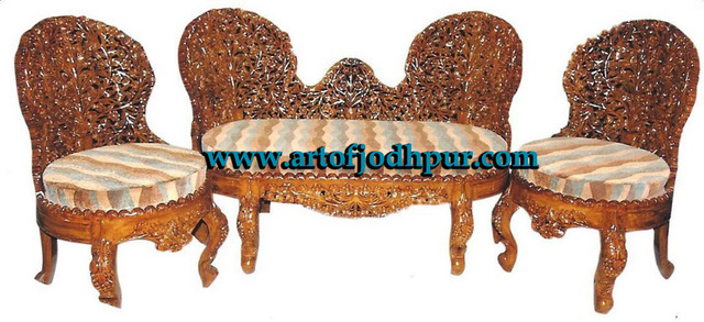 Hand carved sofa set Rajasthan