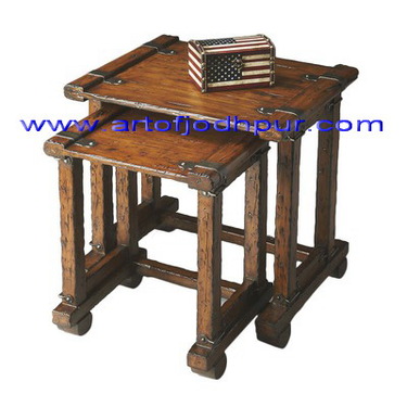 Hand crafted nesting tables furniture online