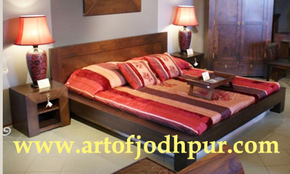 Jodhpur handicrafts platform double beds