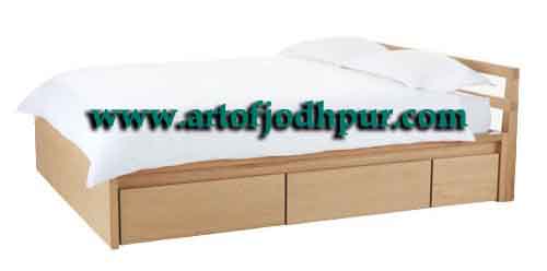 Sheesham wood jodhpur handicrafts storage double beds