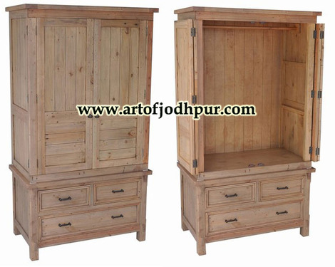 Wooden wardrobes jodhpur handicrafts