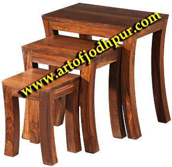 sheesham wood nesting tables furniture online shop