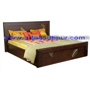 wood furniture online double bed storage