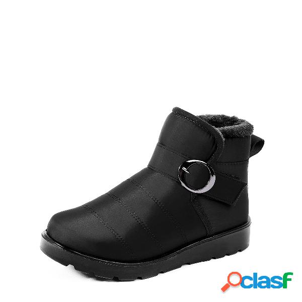 Black Waterproof Antiskid Warm Snow Boots
