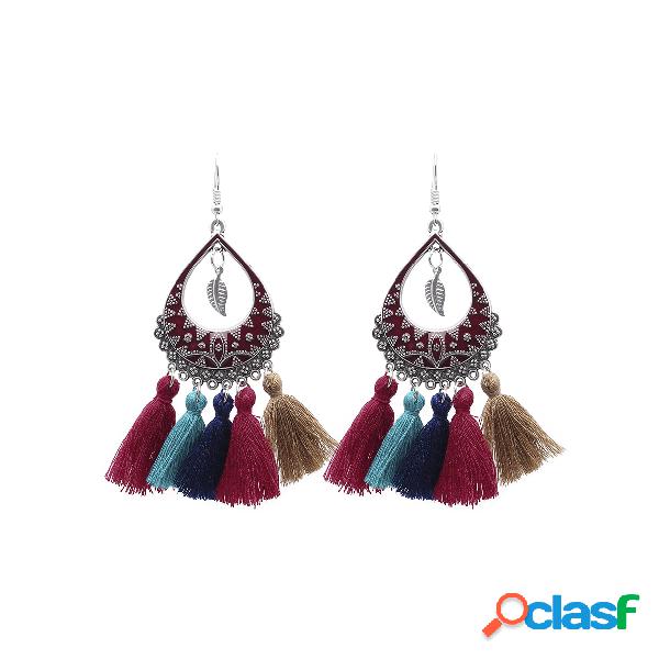 Vintage Multi Tassel Drop Earrings