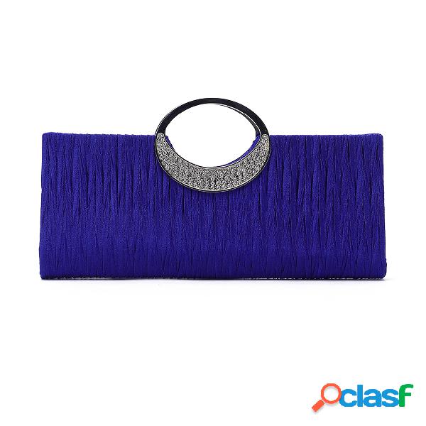 Blue Fashion Party Clutch Bags with Chain Strap