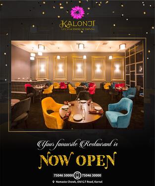 Open Now Kalonji Restaurant in Karnal