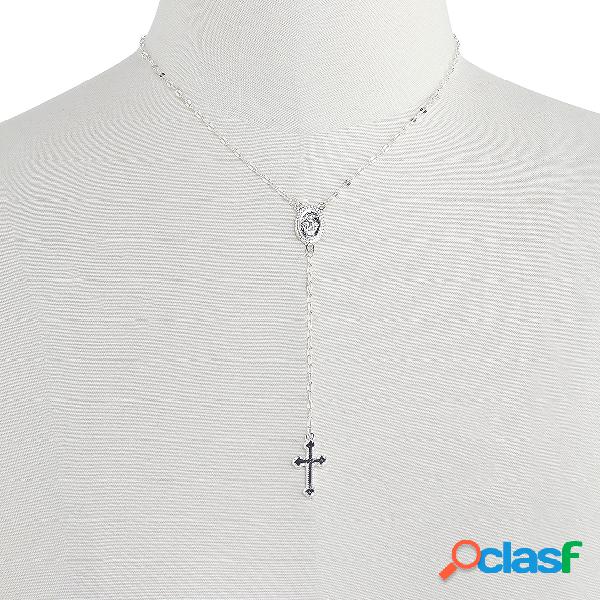 Silver Crucifix Pendant Necklace