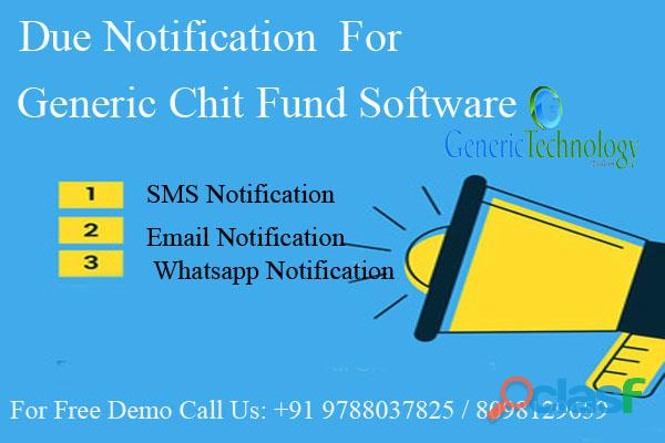 Due Notification For Generic Chit Fund Software