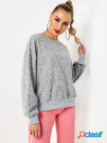 Grey Oversize Knit Jumper