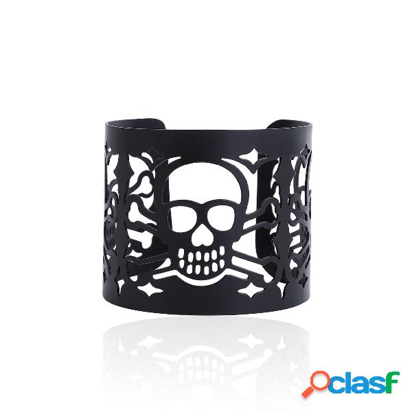 Black Metal Skull Hollow Halloween Bracelet